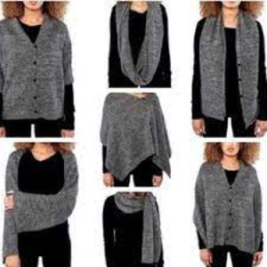 BENCH 7-ways-to-wear scarf - heathered‎ grey